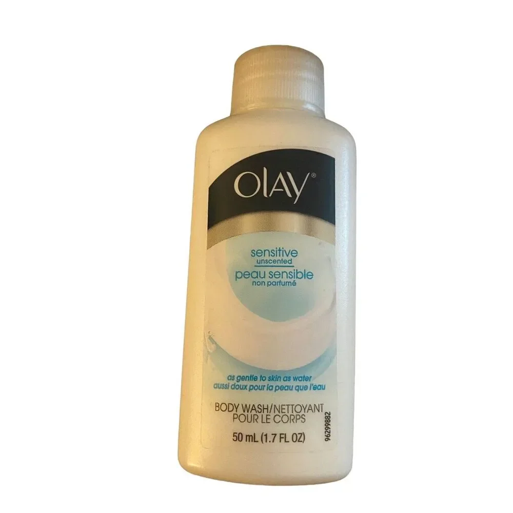 Olay Sensitive Skin Unscented Body Wash 1.7 Fl Oz. Travel Sized